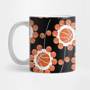 Floral Basketball Seamless Pattern Mug